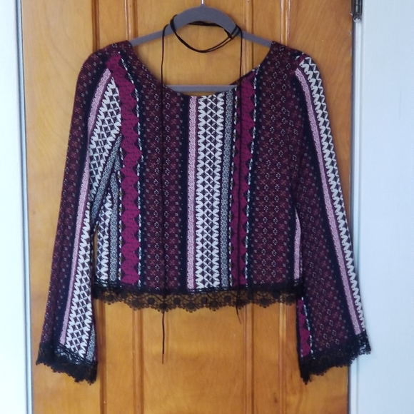 Long sleeve crop top - Picture 1 of 4